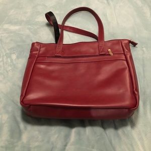 Red laptop bag!